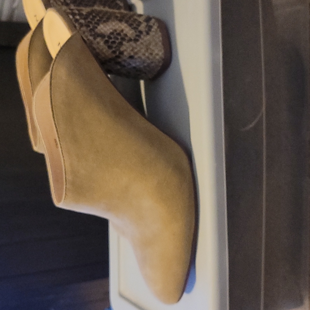 Nine West Suede Slip on Heels